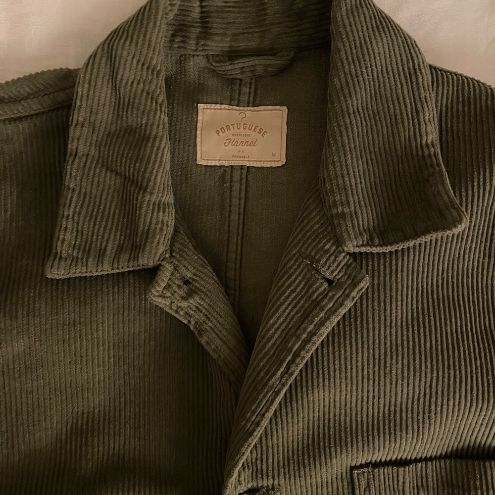 Labura Corduroy Over Shirt - Olive